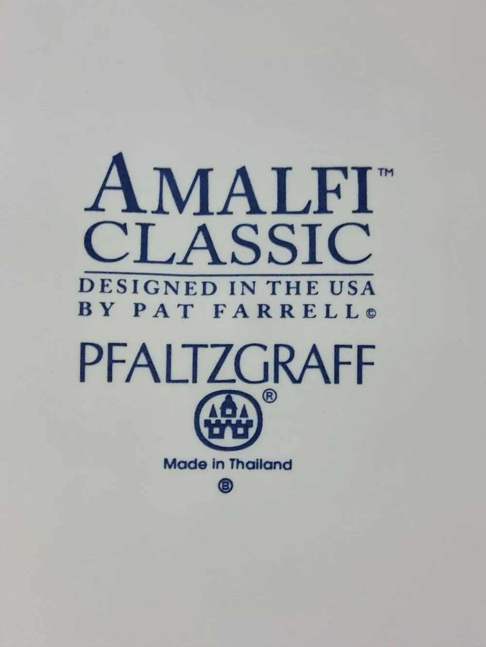 Pfaltzgraff Amalfi Classic Dinner Plate Set Of 4 Navy Green Burgundy 90s Country